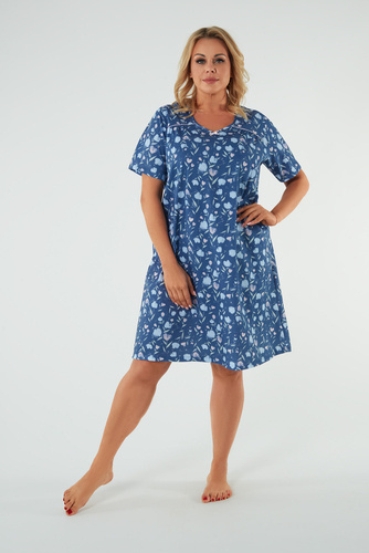 Agalia Nachthemd, kurze Ärmel Italienische Mode - Druck