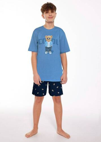 789/119 790/119 Cooler Cornette-Jungenpyjama, blau