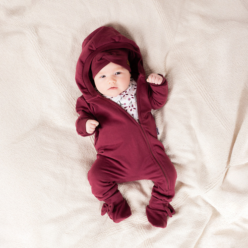 217271 Alisa Nicol Trainingsjacke – Burgunderrot, Baumwolle