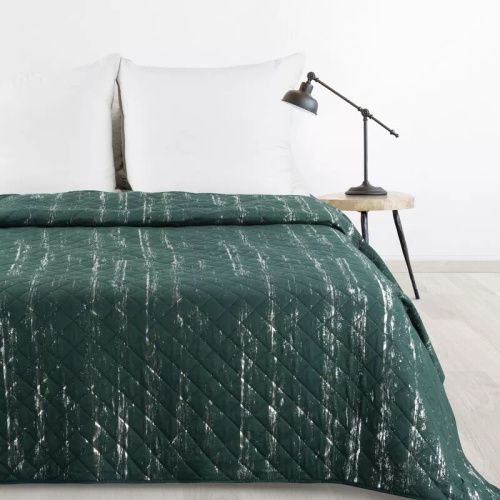 Blink 1 dekorative Tagesdecke Design91 dunkelgrün/silber