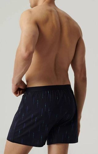 2MBX-074 Atlantic Herren-Boxershorts – Marineblau