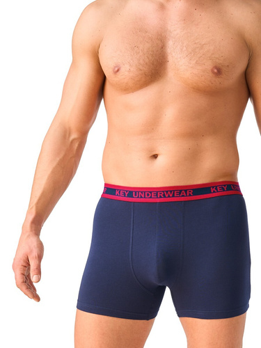 Herren Boxershorts Key MXH 365 B26 Baumwolle Eng anliegend - Marineblau