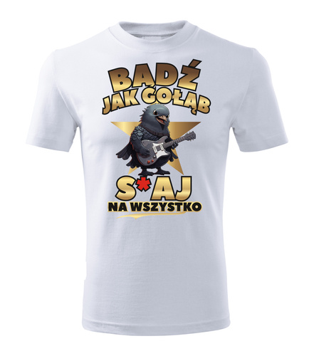 SKU M29 „Sei wie eine Taube, S*CRAY für alles!“ Moocha Herren T-Shirt weiß