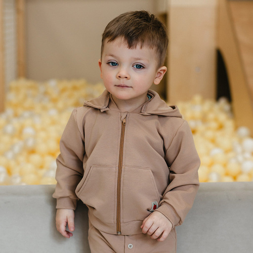 Kinder Trainingsanzug Eevi Snack Time Baumwolle Hoodie Hose bequem