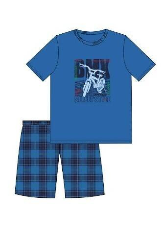 790/117 BMX Jungen-Pyjama Cornetteblau