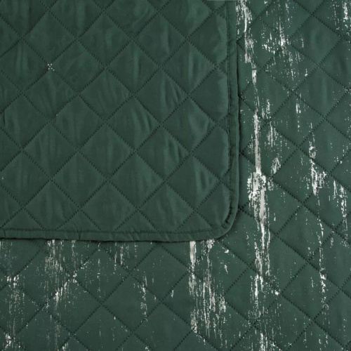 Blink 1 dekorative Tagesdecke Design91 dunkelgrün/silber