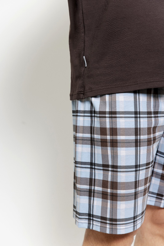 Taro 3578 Marcello Herren Schlafanzug Baumwolle braun