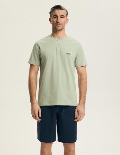 Henderson 44604 Park Herren Pyjama Baumwolle kurzarm Shorts bequem