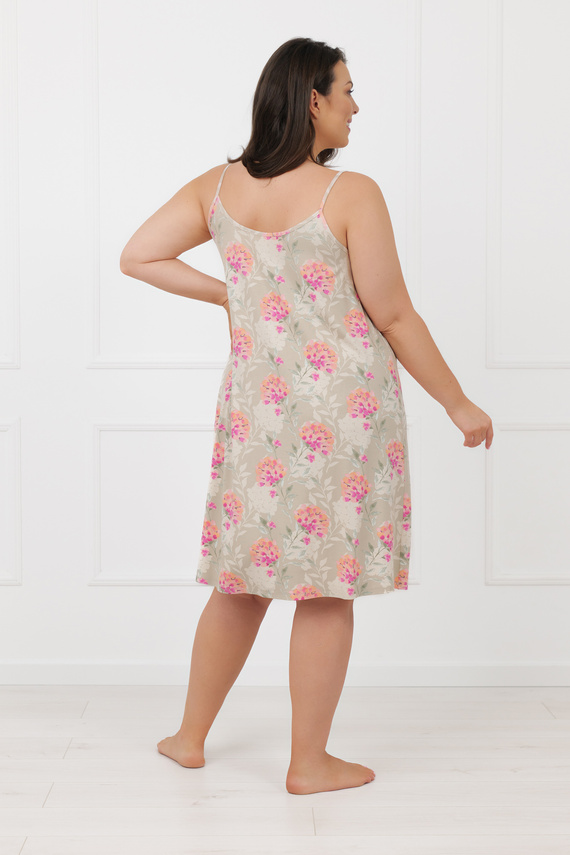 Nachthemd HARMONIA Italian Fashion dünne Träger Viskose Sommer