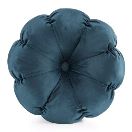 Blume 41 Dekoratives Blumenkissen Eurocurtains blau