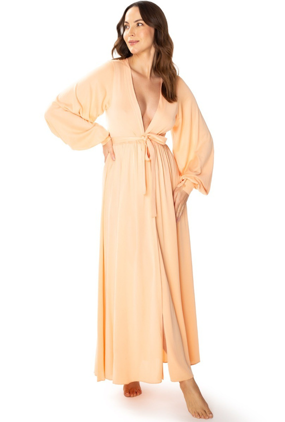 86664 Imperia Seagull Negligé-Morgenmantel – Aprikose