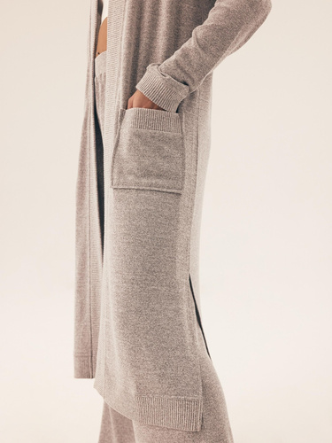 41948 Fudge Damen-Bademantel Henderson hellgrau