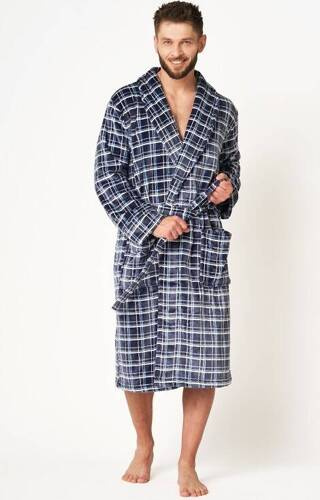 MGL 432 Key Herrenbademantel – Marineblau