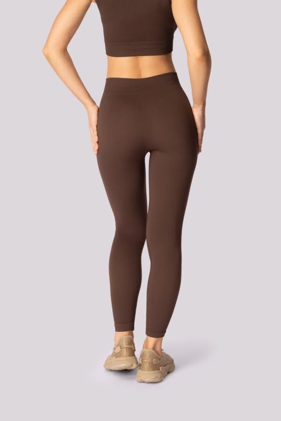 Gerippte Damenleggings Mona Caffe