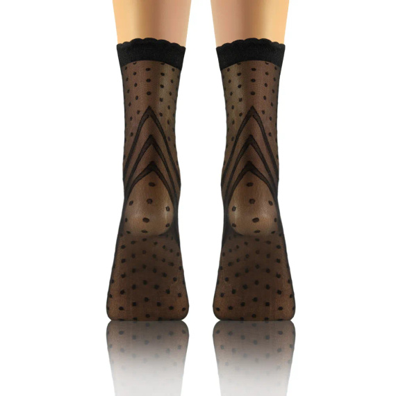 Sesto Senso Damen-Strumpfhosensocken, Muster 03, Rautenpunkte