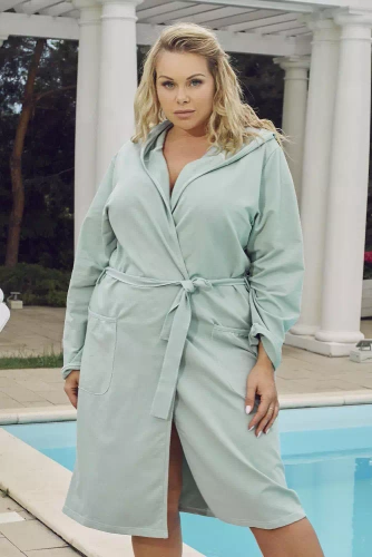 Karina Damenbademantel Italian Fashion - mint