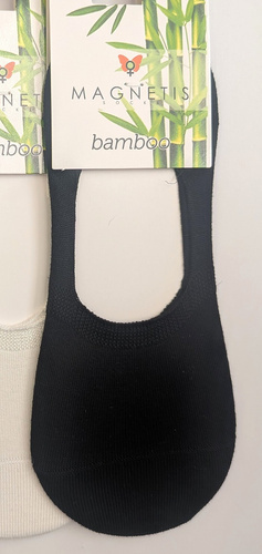 Unsichtbare Ballerina-Socken Bamboo Magnetis 251145 bequem black