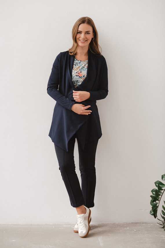 Mama Wrap Milk&Love Umstandsstrickjacke, Marineblau