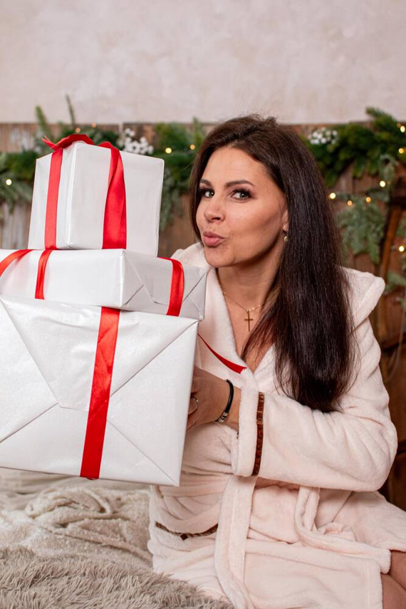 717 Serena Kurzer Morgenmantel für Damen - ecru