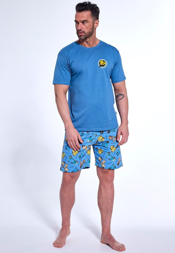 326/172 Way Of Life Herren-Pyjama Cornetteblau