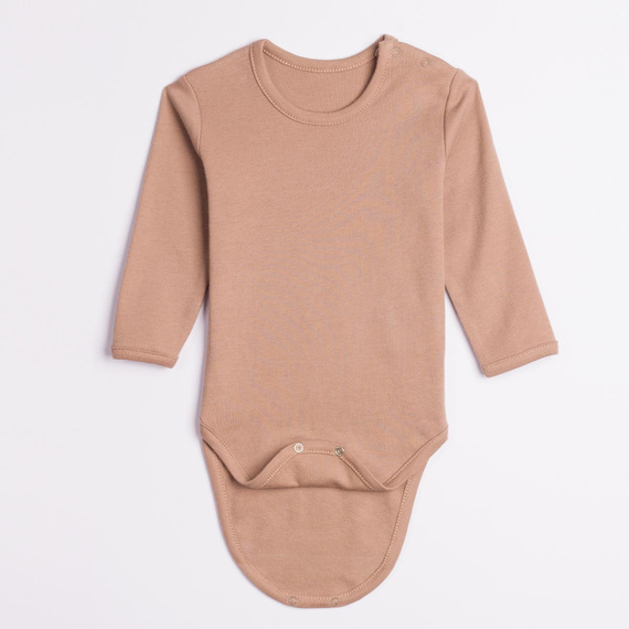 227098 Nicol BENEK Babybody braun langarm Baumwolle Druckknöpfe