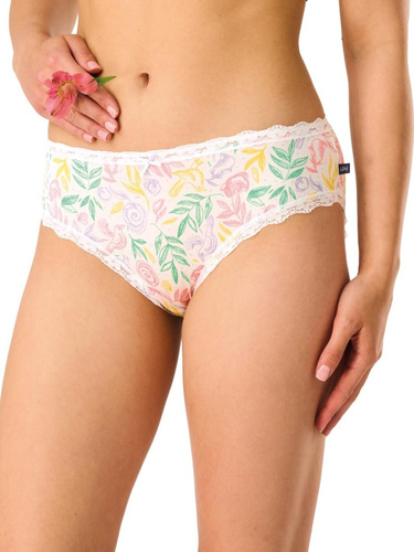 Damen-Slip midi LPC 576 B26 Key – Viskose mit Spitzenband, 2er-Pack Key