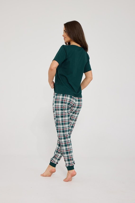 Damen-Pyjama Cornette 1105/497 Floris 2 Rosa 100% Baumwolle 3/4