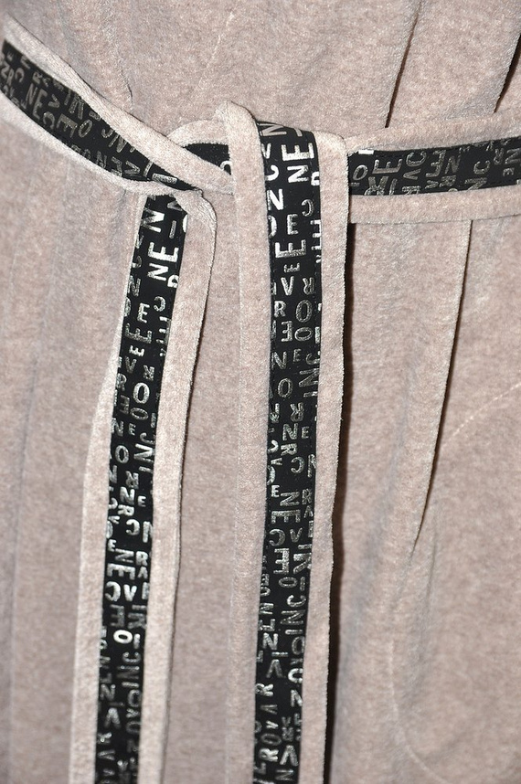 497 Macarena Damen Kurzer Morgenmantel Forex - beige melange